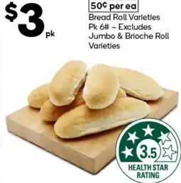 Woolworths Bread Roll Varieties offer