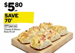Woolworths Cheese & Bacon Rolls offer
