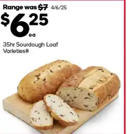 Woolworths 35hr Sourdough Loaf Varieties offer