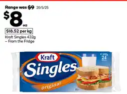 Woolworths Kraft Singles offer