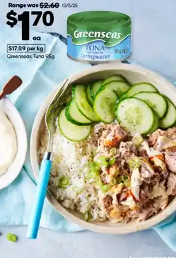Woolworths Greenseas Tuna offer