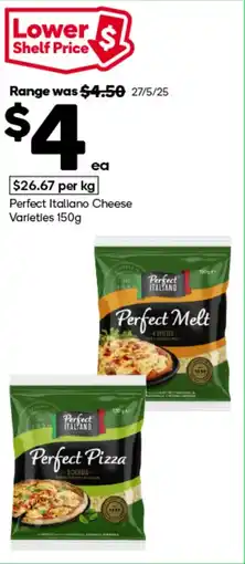 Woolworths Perfect Italiano Cheese Varieties offer