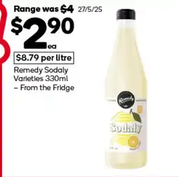 Woolworths Remedy Sodaly Varieties offer