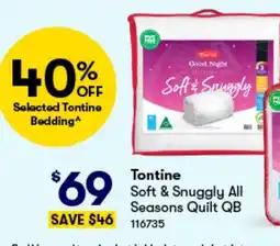 Woolworths Soft & Snuggly All Seasons Quilt QB offer
