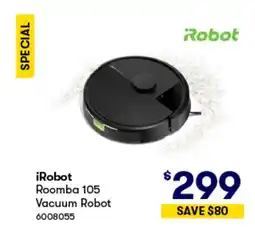 Woolworths iRobot Roomba 105 Vacuum Robot offer