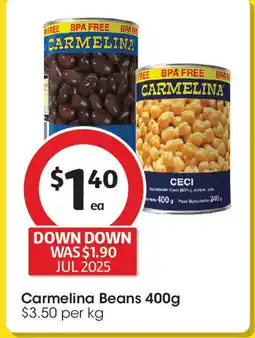 Coles Carmelina Beans offer