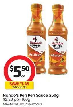 Coles Nando's Peri Peri Sauce offer