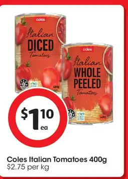 Coles Coles Italian Tomatoes offer