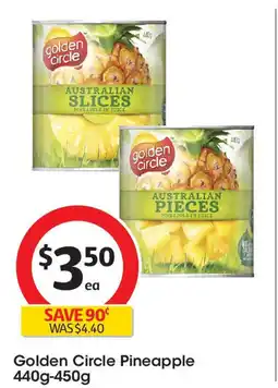 Coles Golden Circle Pineapple offer