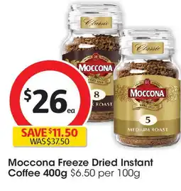 Coles Moccona Freeze Dried Instant Coffee offer
