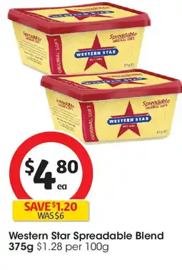 Coles Western Star Spreadable Blend offer