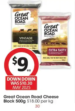 Coles Great Ocean Road Cheese Block offer