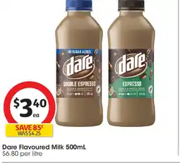 Coles Dare Flavoured Milk offer