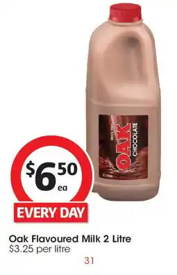 Coles Oak Flavoured Milk offer