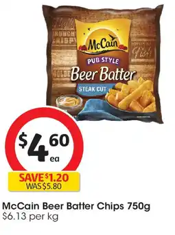 Coles McCain Beer Batter Chips offer