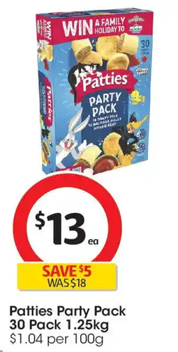 Coles Patties Party Pack 30 Pack offer