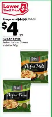 Woolworths Perfect Italiano Cheese Varieties 150g offer