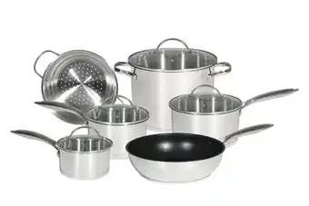 Harris Scarfe Smith+nobel 6pc professional elite stainless steel cookset offer