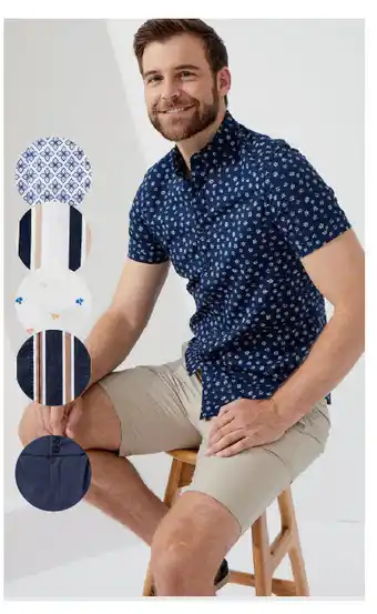 Harris Scarfe Brooksfield assorted short sleeve shirts offer