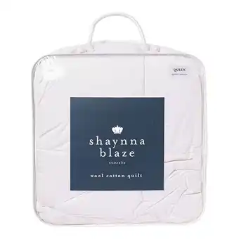 Harris Scarfe Shaynna blaze wool cotton quilt qb offer