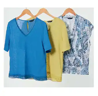 Harris Scarfe Savannah lace detail vee neck top offer