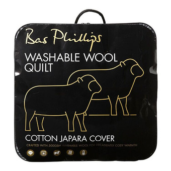 Harris Scarfe Bas phillips 500gsm washable wool quilt qb offer