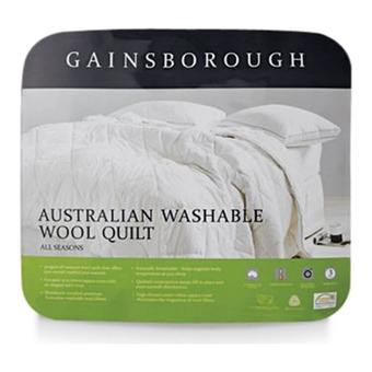 Harris Scarfe Gainsborough 300gsm australian washable wool quilt qb offer