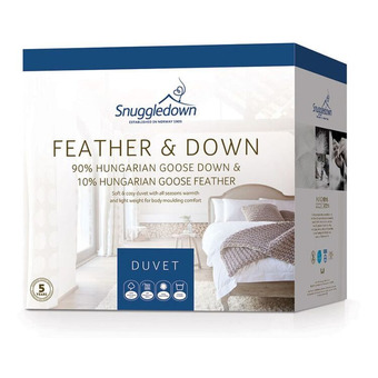 Harris Scarfe Snuggledown 90% hungarian goose down & 10% feather quilt qb offer