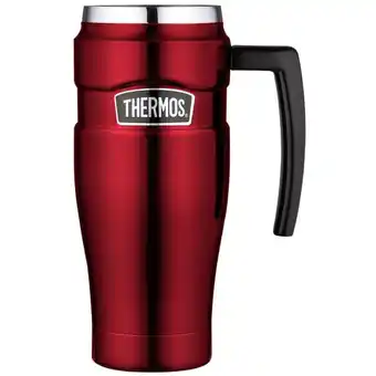 Harris Scarfe Thermos king stainless steel red travel mug 470ml offer
