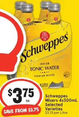 IGA Schweppes Mixers offer