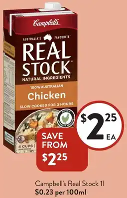 Foodworks Campbell's Real Stock offer