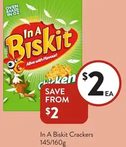Foodworks In A Biskit Crackers offer