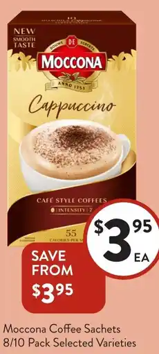 Foodworks Moccona Coffee Sachets offer