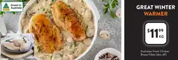 Foodworks Australian Fresh Chicken Breast Fillets (skin off) offer