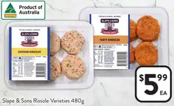 Foodworks Slape & Sons Rissole Varieties offer
