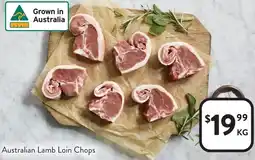 Foodworks Australian Lamb Loin Chops offer