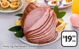 Foodworks Honey Leg Ham Sliced or Shaved offer