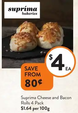 Foodworks Suprima Cheese and Bacon Rolls offer