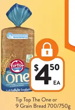 Foodworks Tip Top The One or 9 Grain Bread offer