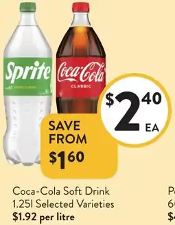 Foodworks Coca-Cola Soft Drink offer