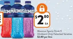 Foodworks Maximus Sports Drink offer
