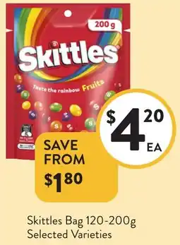 Foodworks Skittles Bag offer