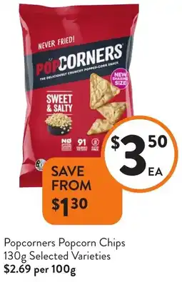 Foodworks Popcorners Popcorn Chips offer