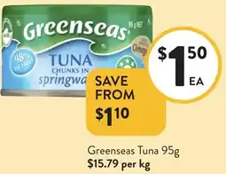 Foodworks Greenseas Tuna offer