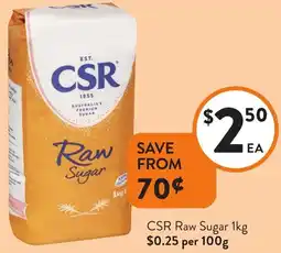 Foodworks CSR Raw Sugar offer