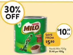 Foodworks Nestlé Milo offer