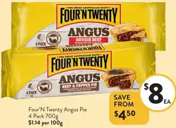 Foodworks Four'N Twenty Angus Pie offer