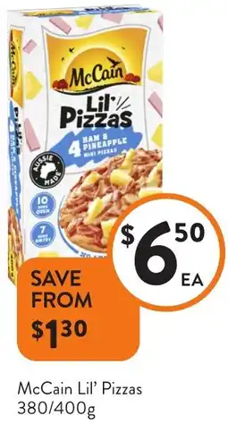 Foodworks McCain Lil' Pizzas offer