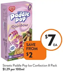 Foodworks Streets Paddle Pop Ice Confection offer