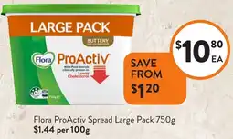 Foodworks Flora ProActiv Spread Large Pack offer